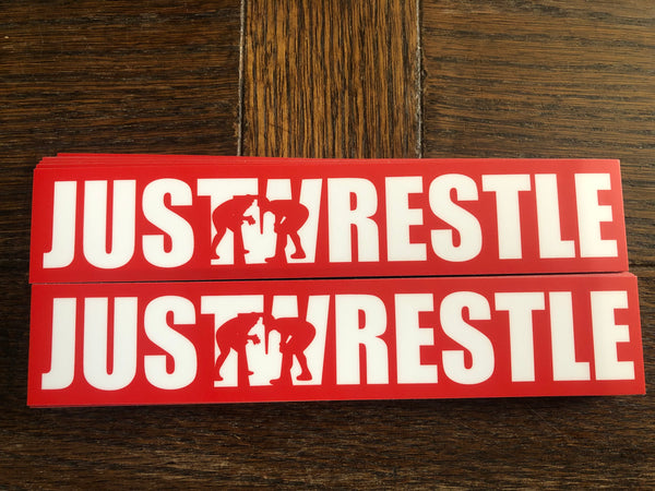 Wrestling Stickers - Just Wrestle (Set of 2)